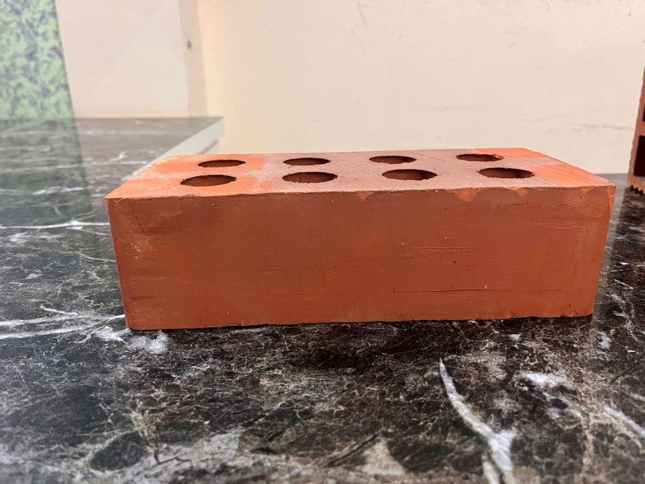 8 Hole Fine Red Wire Cut Bricks